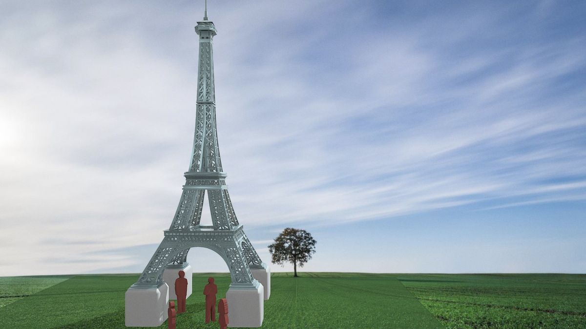 Místo Paříže Most. Pro fanoušky chystá kopii Eiffelovky i olympijské kruhy